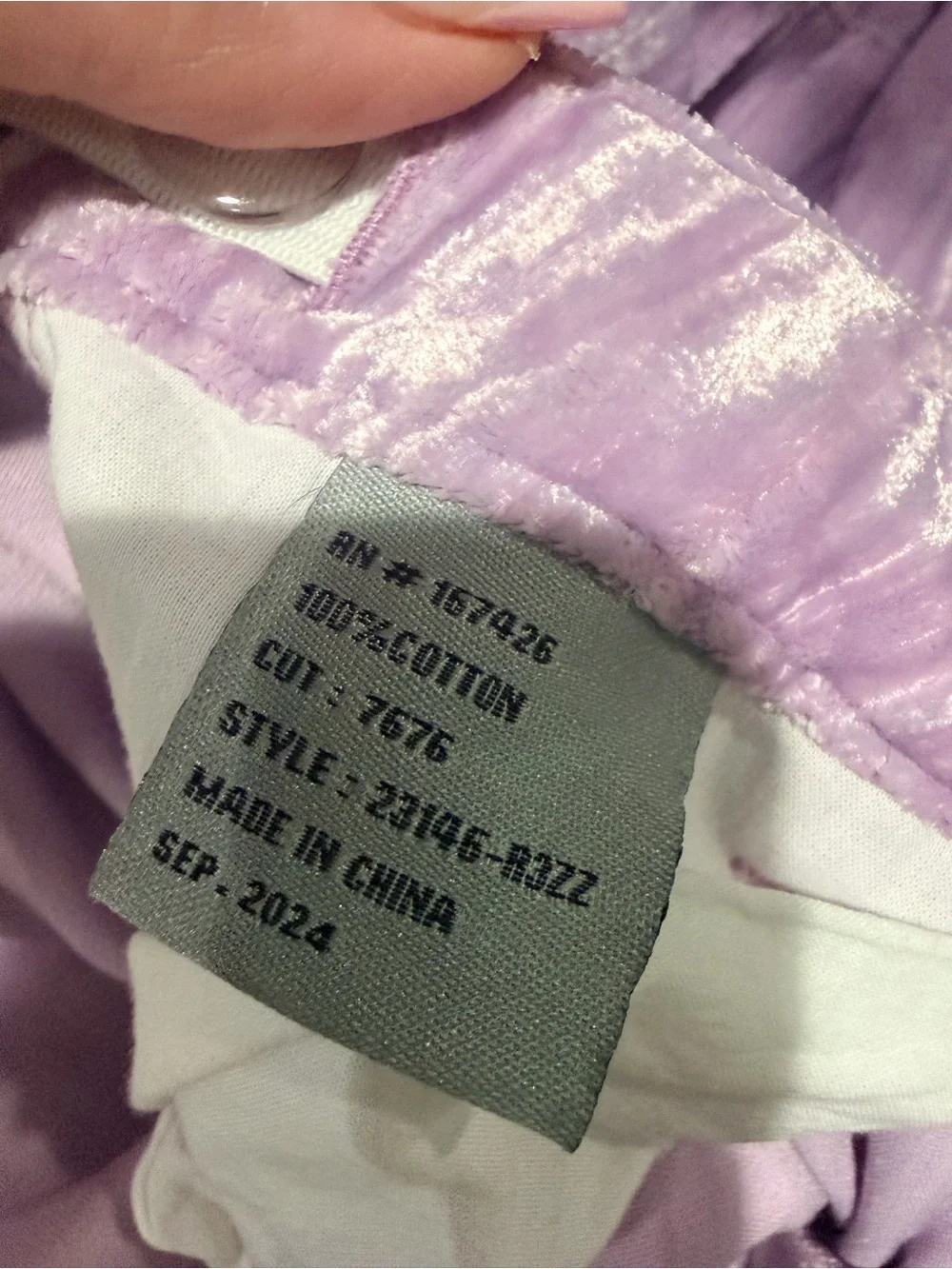 Tractr Pastel Lavender Wide-Leg Cargo Trousers